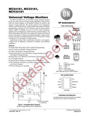 NCV33161DR2G datasheet  